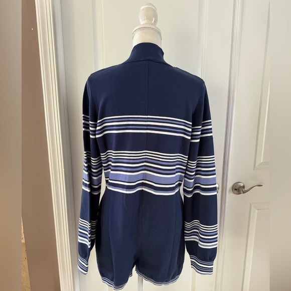 Free People Striped Navy and White Jumpsuit - Picture 10 of 16